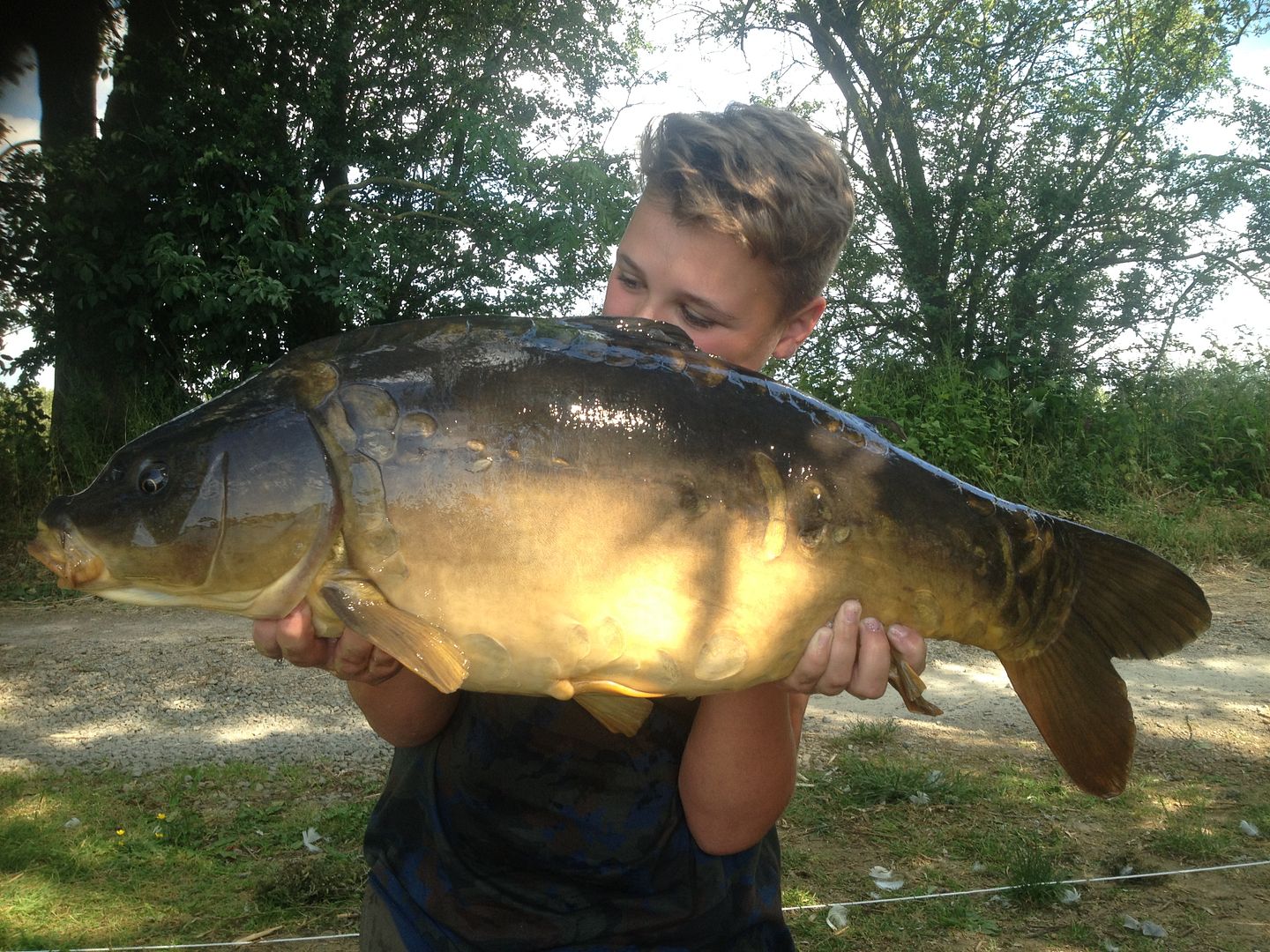 18th June 12yr old Kai Poole 31l 02oz Mirror from Mallard photo 3102b.jpg