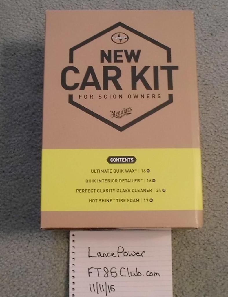 Official Scion Car Care Kit Toyota GR86, 86, FRS and Subaru BRZ