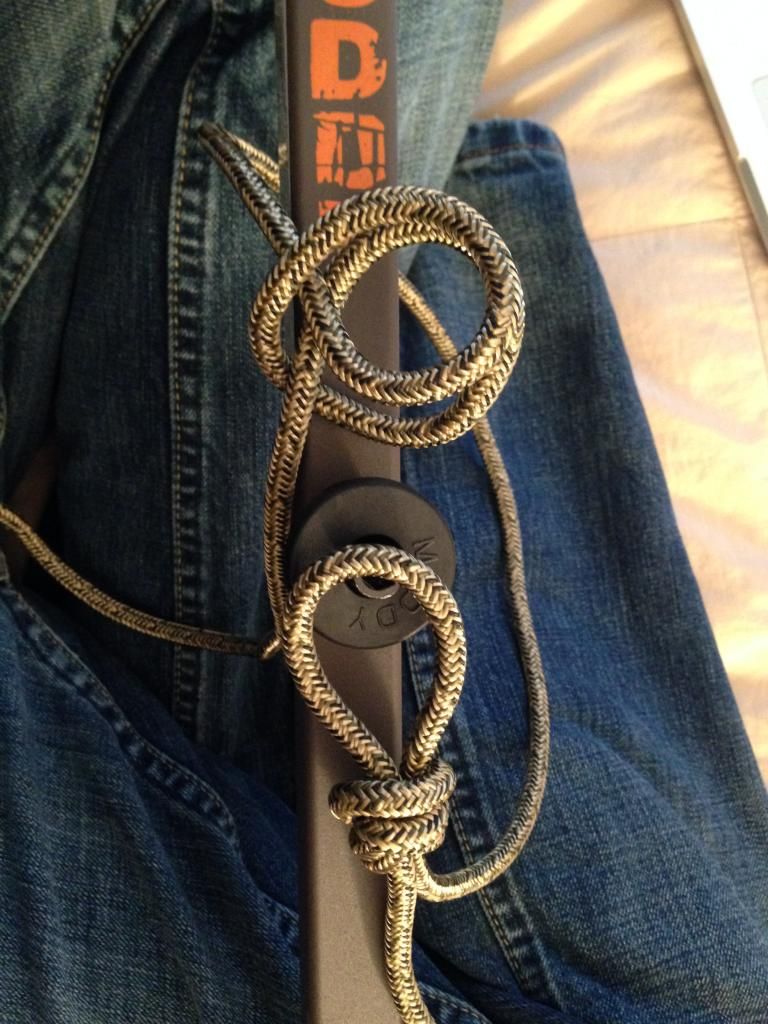 Muddy Hunter Climbing Stick Rope Mod 6mm figure 8 to clove hitch