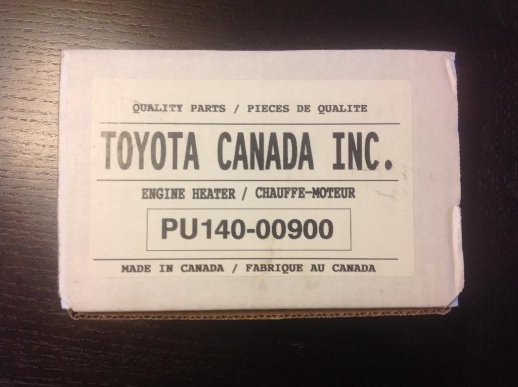 Prius Engine Block Heater for sale (never used) PriusChat