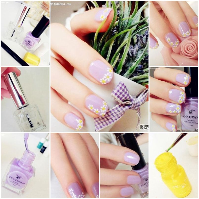 How to make lovely daisy nail art step by step DIY instructions thumb zps0dc6a6bb - Polling for Life Style & Fashion Competition Nov 2013