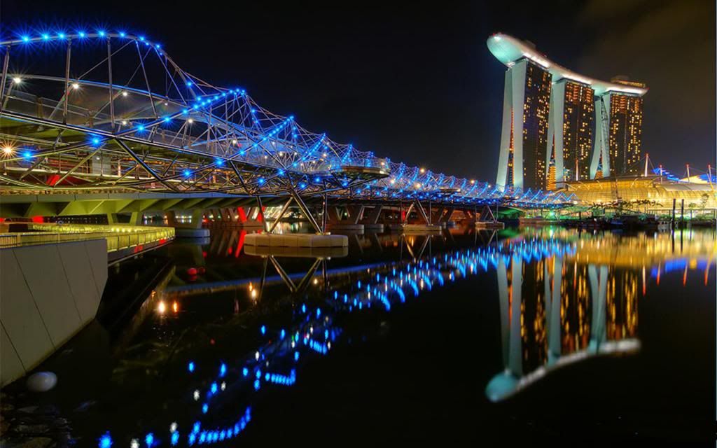 The Helix Bridge Marina Bay Sands Hotel Singapore zps1d1eb0a9 - The helix bridge in singapore