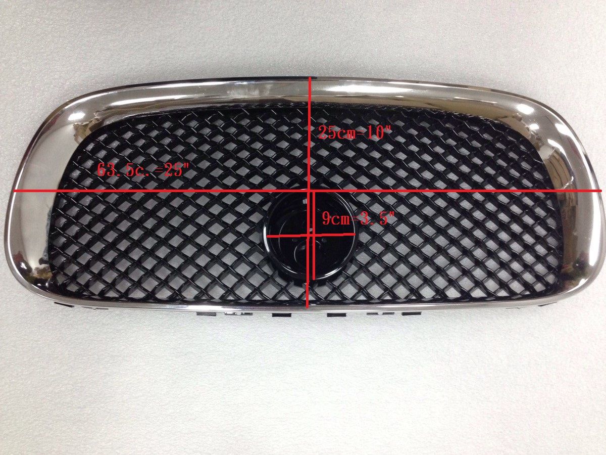 Chromed+Black Front GRILL GRILLE XFR style For 2009' Jaguar XF eBay