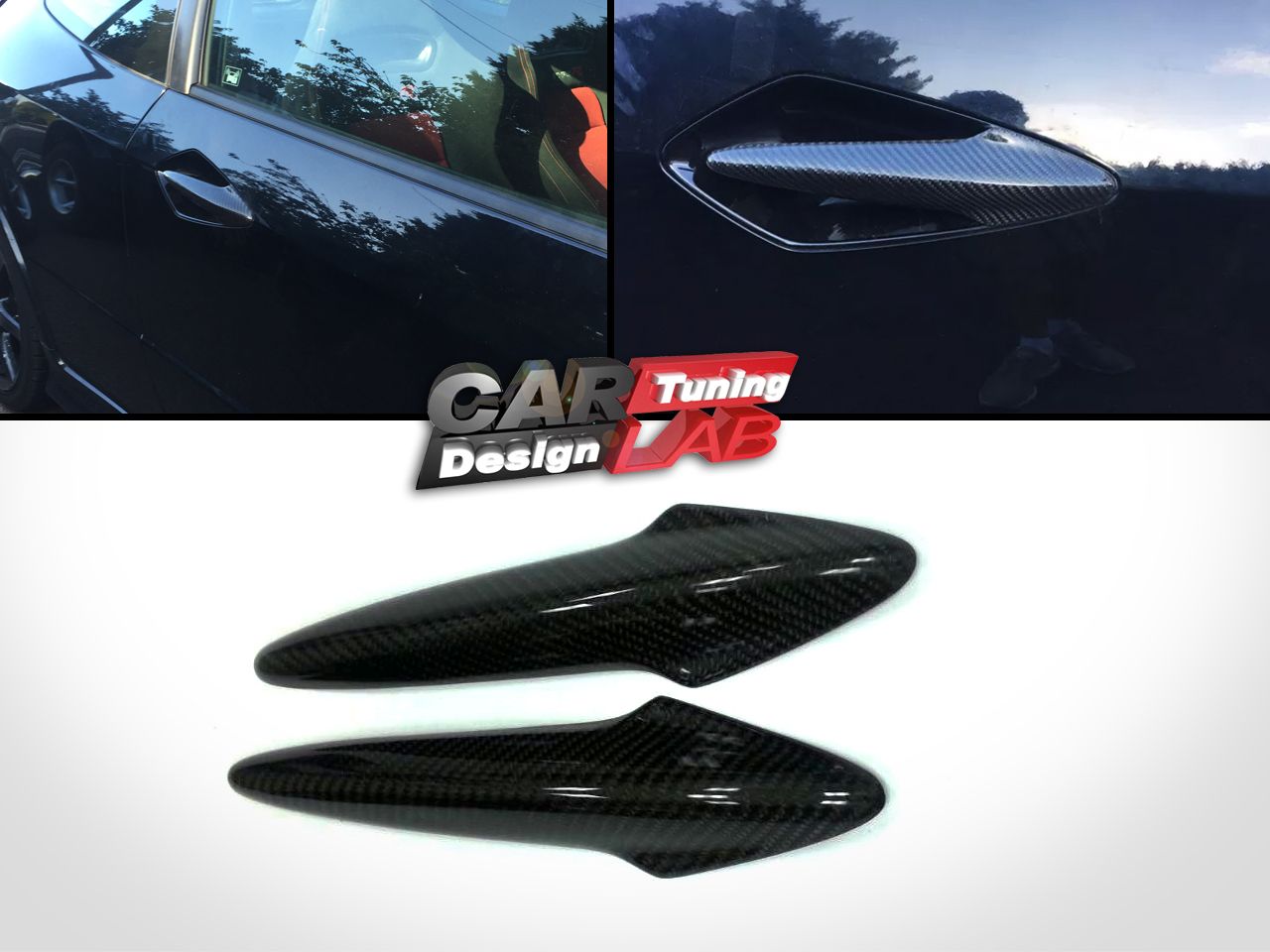 20062012 HONDA CIVIC TYPER COUPE FN2 CARBON FIBER DOOR HANDLE COVER