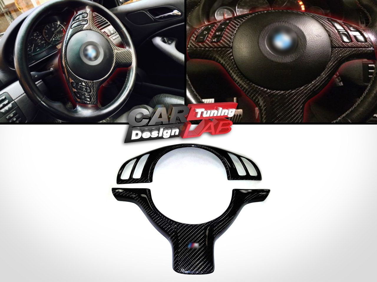 20012006 BMW 3 Series E46 3er M3 ///M CARBON STEERING WHEEL COVER eBay