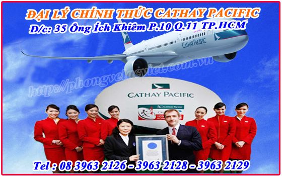 Đại lý chính thức hãng Cathay Pacific