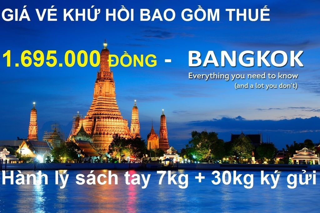 Ve may bay di Bangkokthai Lan gia re