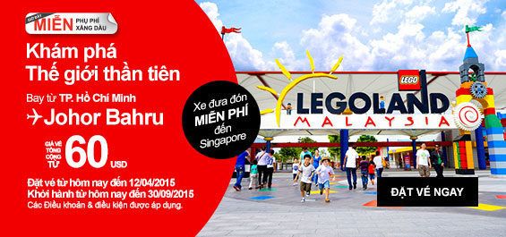 Vé máy bay đi Johor Bahru giá rẻ​