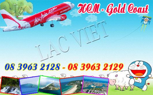 Vé máy bay Air Asia du lịch Gold Coast