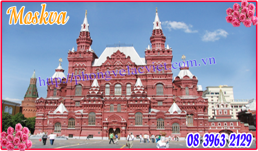 Vé máy bay đi Moscow từ TPHCM