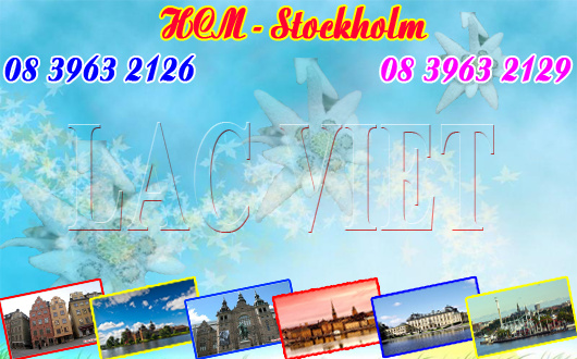 Vé máy bay giá rẻ du lịch Stockholm