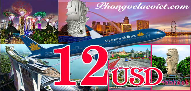 Vietnam Airlines khuyến mãi đi Singapore 12$
