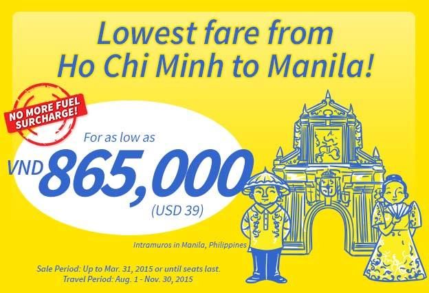 Vé máy bay khuyến mại giá rẻ đi Manila, Philippines