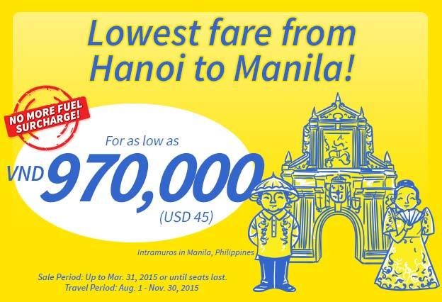 Vé máy bay khuyến mại giá rẻ đi Manila, Philippines