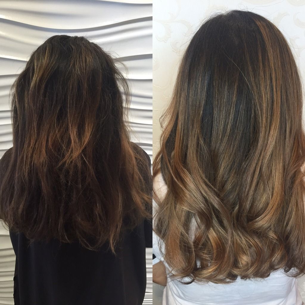 before and after hair process