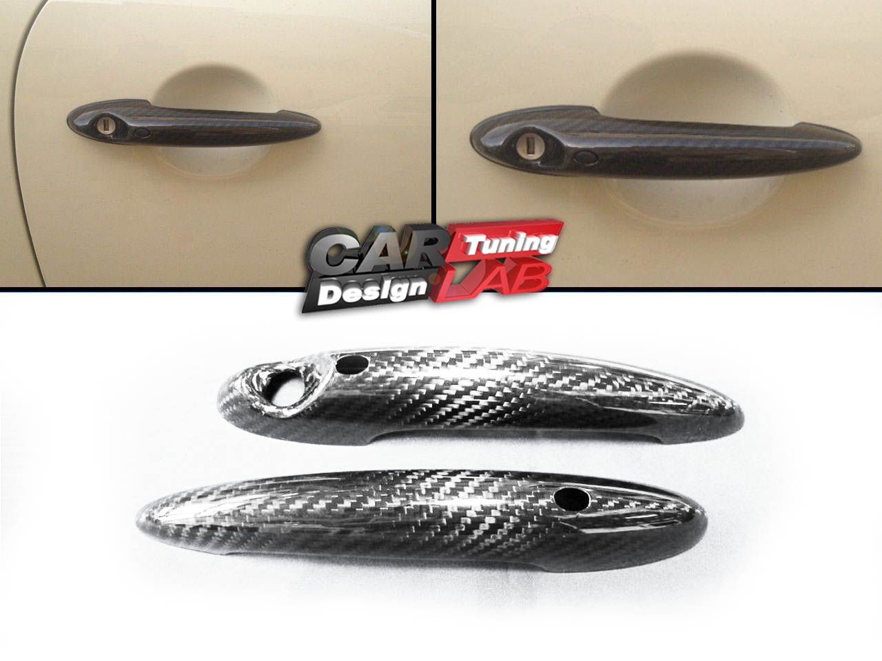 Carbon Fiber Door Handle Covers for Mini Cooper R55 R56 R57 R58 R59 *Keyless-go