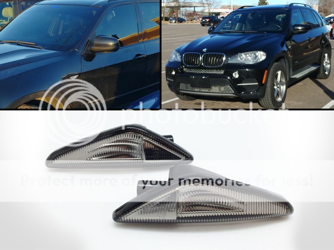 LED Smoked Side Turn Markers Light Fits 2007-2012 BMW E70 X5/F25 X3/E71 E72 X6 | eBay